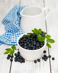 Bowl with Blueberries