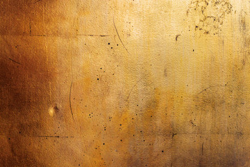 Horizontal golden wall, texture of black gold