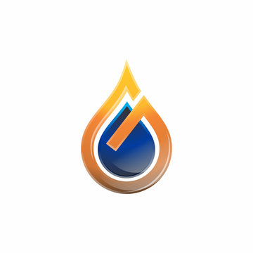 G Oil Water Logo Icon
