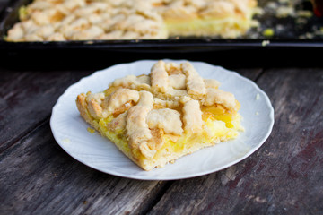 tasty cake with apple