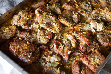 delicious baked pork