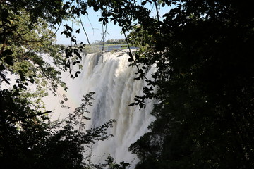 Looking to Victoria Falls in Zambia, Africa