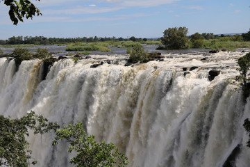 Edge of Victoria Falls, Zambia Africa