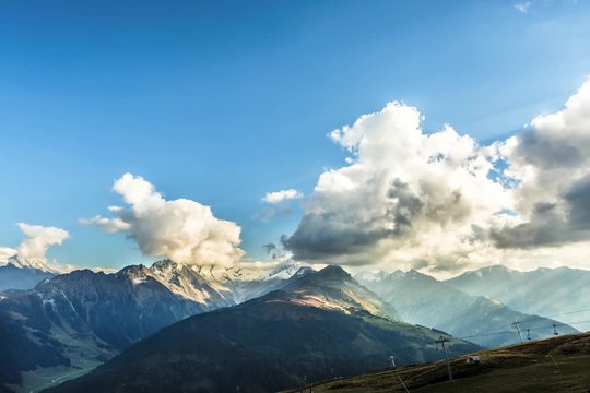 Time Lapse at Zillertal Alps in Austria