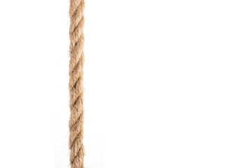 Rope knot isolated on white