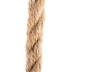 Rope knot isolated on white