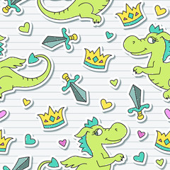 dragon seamless pattern