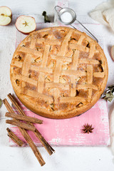 Traditional tsvetayevsky apple pie
