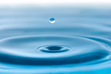 acqua, goccia d'acqua, zampillo