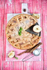 Traditional tsvetayevsky apple pie
