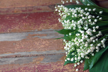 bouquet of lily of  valley