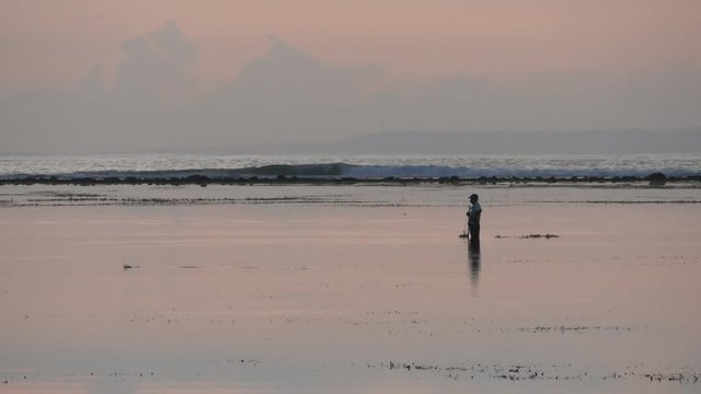 Morning scenery of Sanur Beach, Bali
