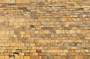 Old sandy brick wall
