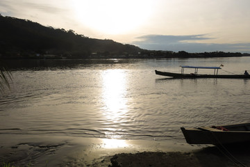 Boats on Beni river, Rurrenabaque, Bolivia