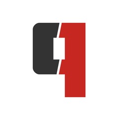 q letter initial logo design