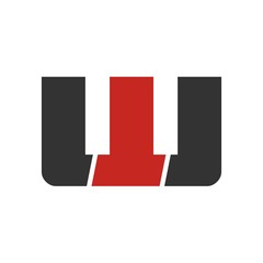 W letter initial logo design