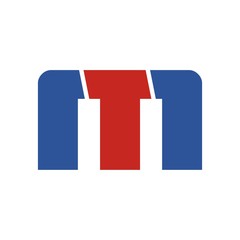 Fototapeta premium TM letter initial logo design