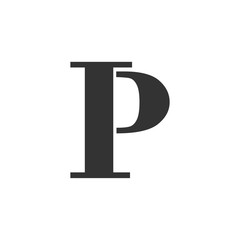 P letter initial logo design