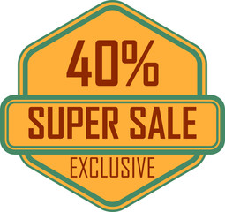 Simple vector sale badge
