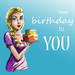 Fijne verjaardag wenskaart