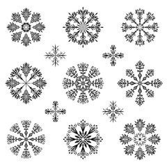 christmas snowflake illustration