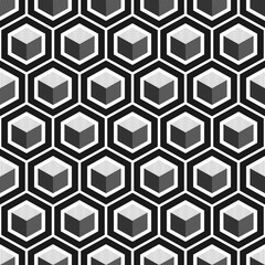 geometric cube seamless pattern.Fashion graphic design.Vector illustration. Background design. Modern stylish abstract texture. Template for print, textile, wrapping and decoration