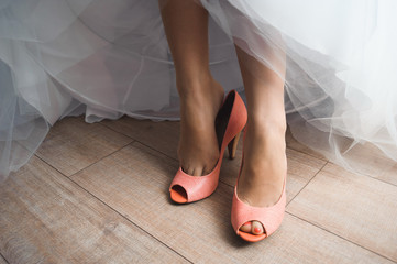 Bride wedding details - wedding shoes