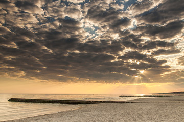 Obraz premium beautiful view of Polish Baltic Sea