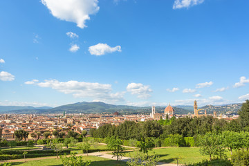 Boboli Gardens with a city view of Florence