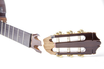 Fototapeta premium Broken guitar for repair