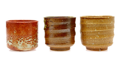 a sake cup, hot tea cup