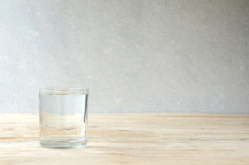 glass of purified water
