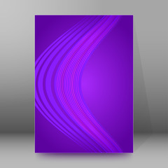 background report brochure Cover Pages A4 style abstract glow04