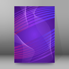 background report brochure Cover Pages A4 style abstract glow07