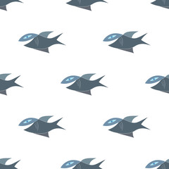 Fish on a white background