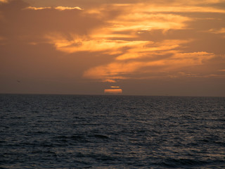 Sunset with Clouds at Sanibel Island