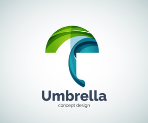 Vector umbrella logo template