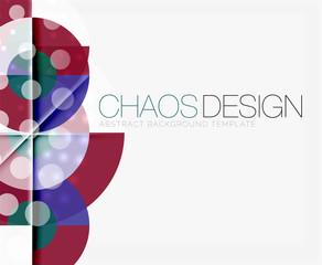 Abstract background with round shapes