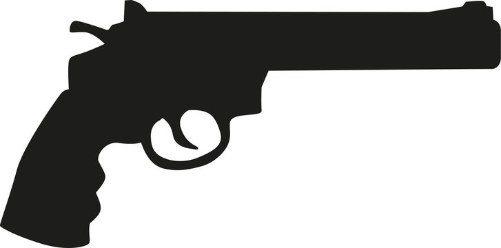 Revolver gun icon
