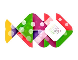 Modern square abstract background