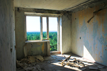 Interior of an abandoned house