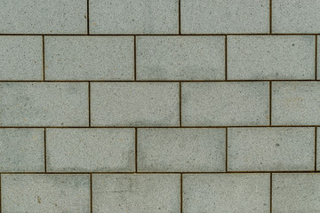 background of wall of blocks of concrete in the town of Alcantara, Caceres, Extremadura, Spain