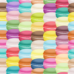 Macarons seamless pattern
