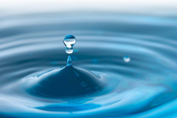 acqua, goccia d'acqua, zampillo