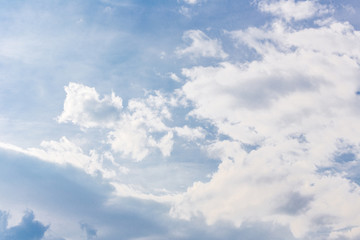 clouds in the blue sky