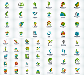 Mega collection of abstract company logos