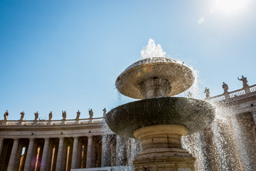L'esplanade de la place Saint-Pierre au Vatican