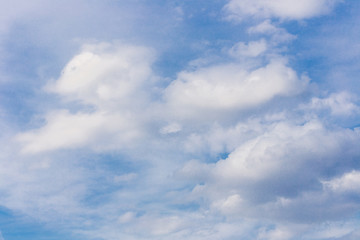 clouds in the blue sky