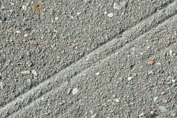 Asphalt texture background. Beveled prints lines.