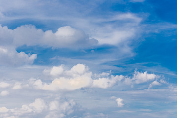 clouds in the blue sky